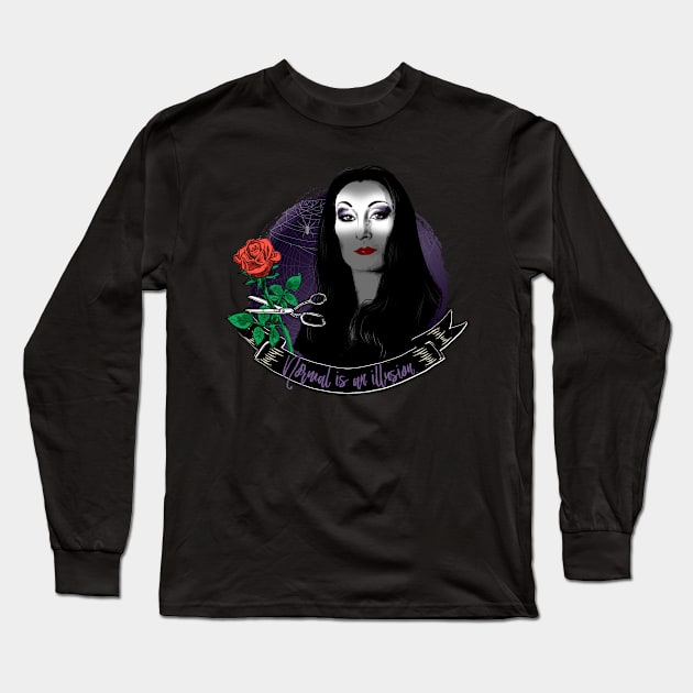 Goth Queens - Morticia Addams Long Sleeve T-Shirt by Otracreativa